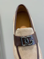 Navy Suede Horsebit Loafer - Men's