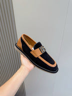 Navy Suede Horsebit Loafer - Men's