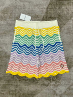 Rainbow Chevron Knit Shorts - Men's