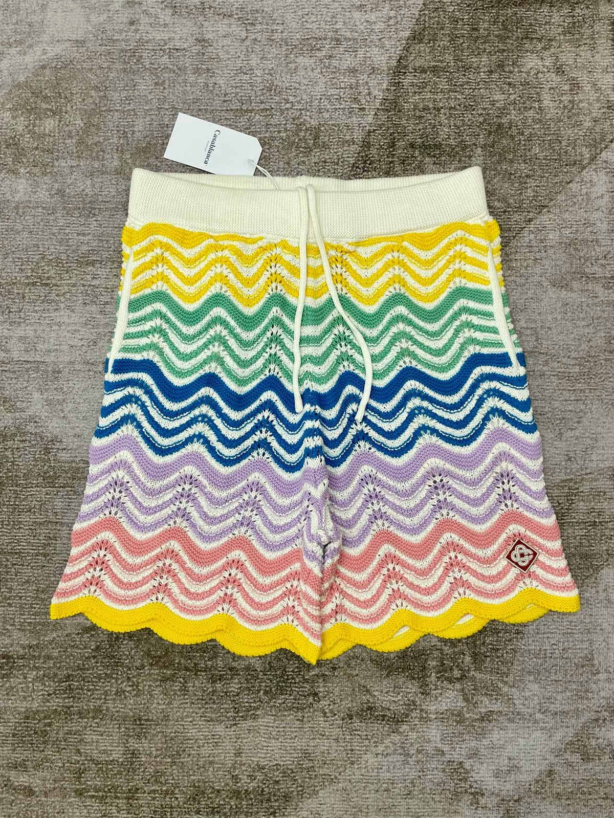 Rainbow Chevron Knit Shorts - Men's