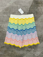 Rainbow Chevron Knit Shorts - Men's