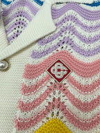 Pastel Chevron Knit Shirt - Men's