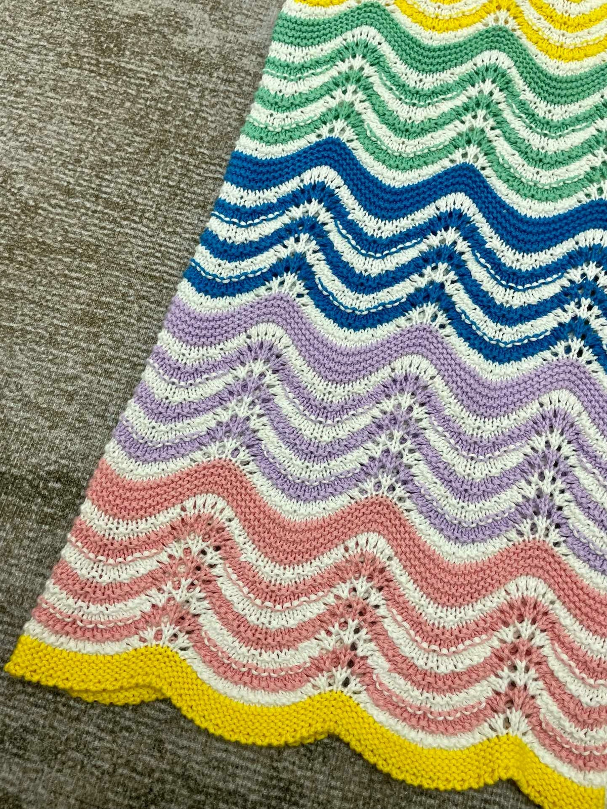 Pastel Chevron Knit Shirt - Men's