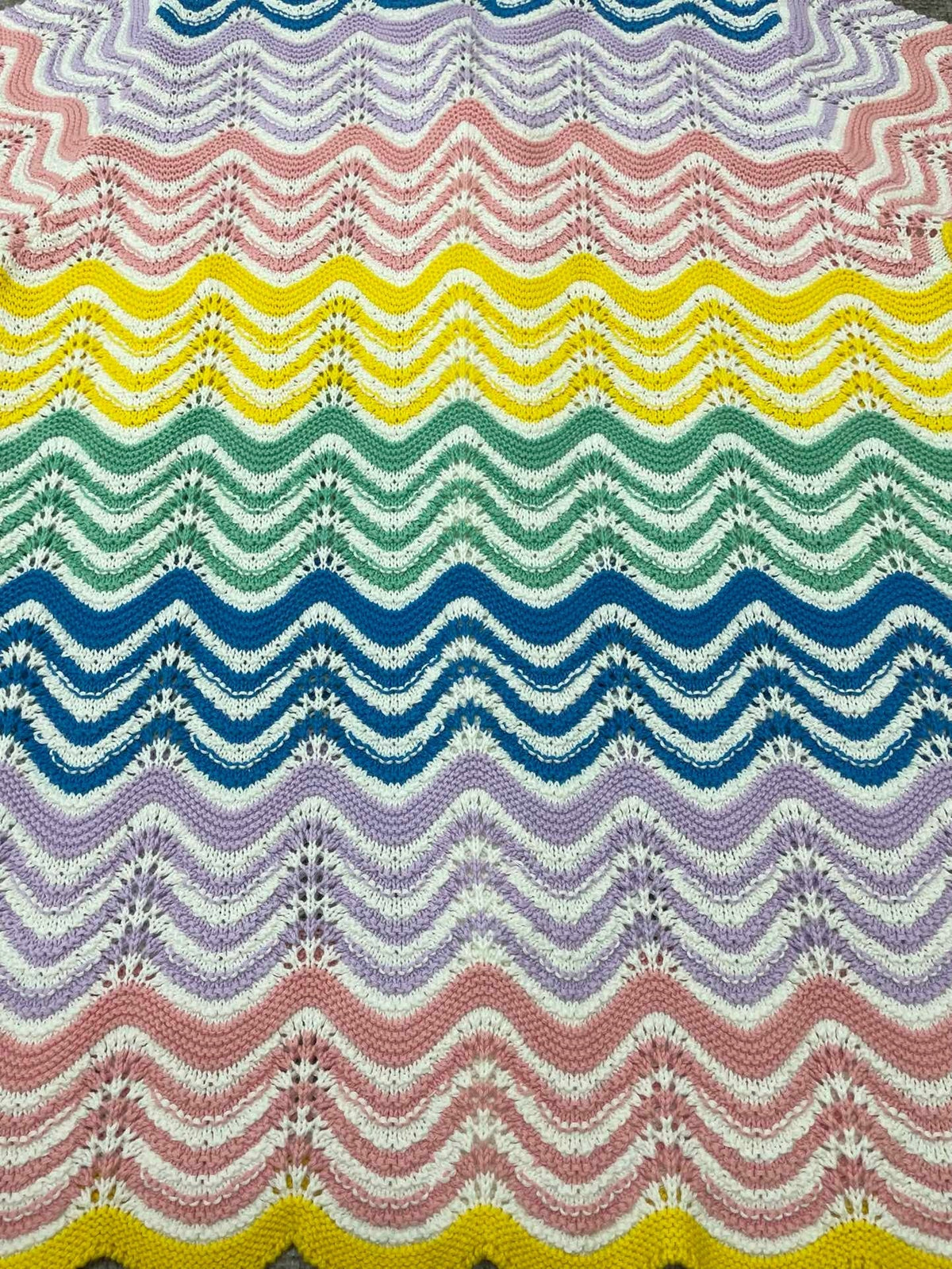 Pastel Chevron Knit Shirt - Men's