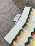 Multicolour Wave Knit Shorts - Men's