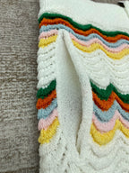 Multicolour Wave Knit Shorts - Men's
