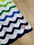 Green Chevron Knit Shorts - Men's