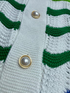 Green Chevron Knit Shirt - Men's