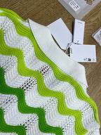 Green Chevron Knit Shirt - Men's