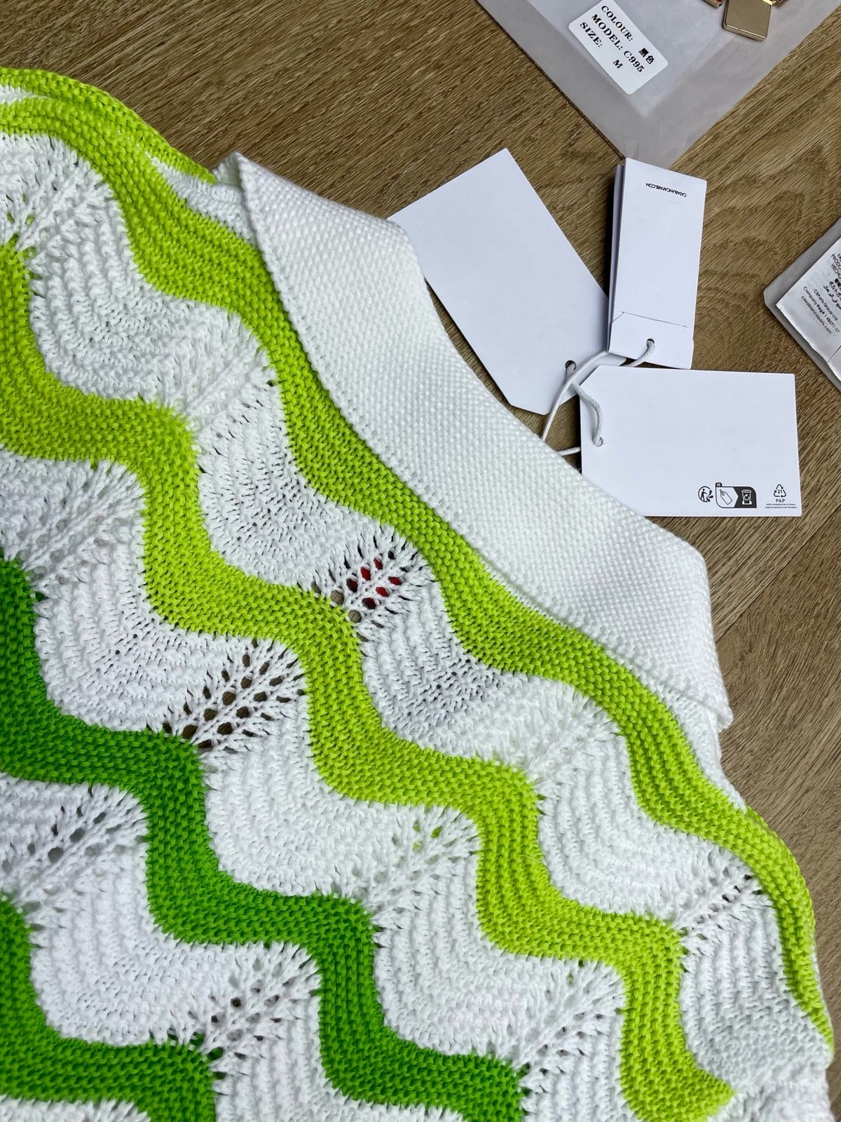 Green Chevron Knit Shirt - Men's