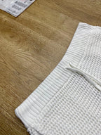 Blue and Red Striped Knit Shorts - Men's