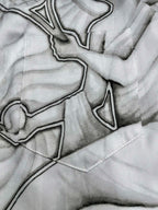 Grey Silk Print Short-Sleeve - Men's