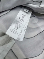 Grey Silk Print Short-Sleeve - Men's