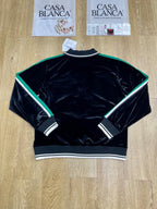 Navy Velvet Track Jacket - Men's