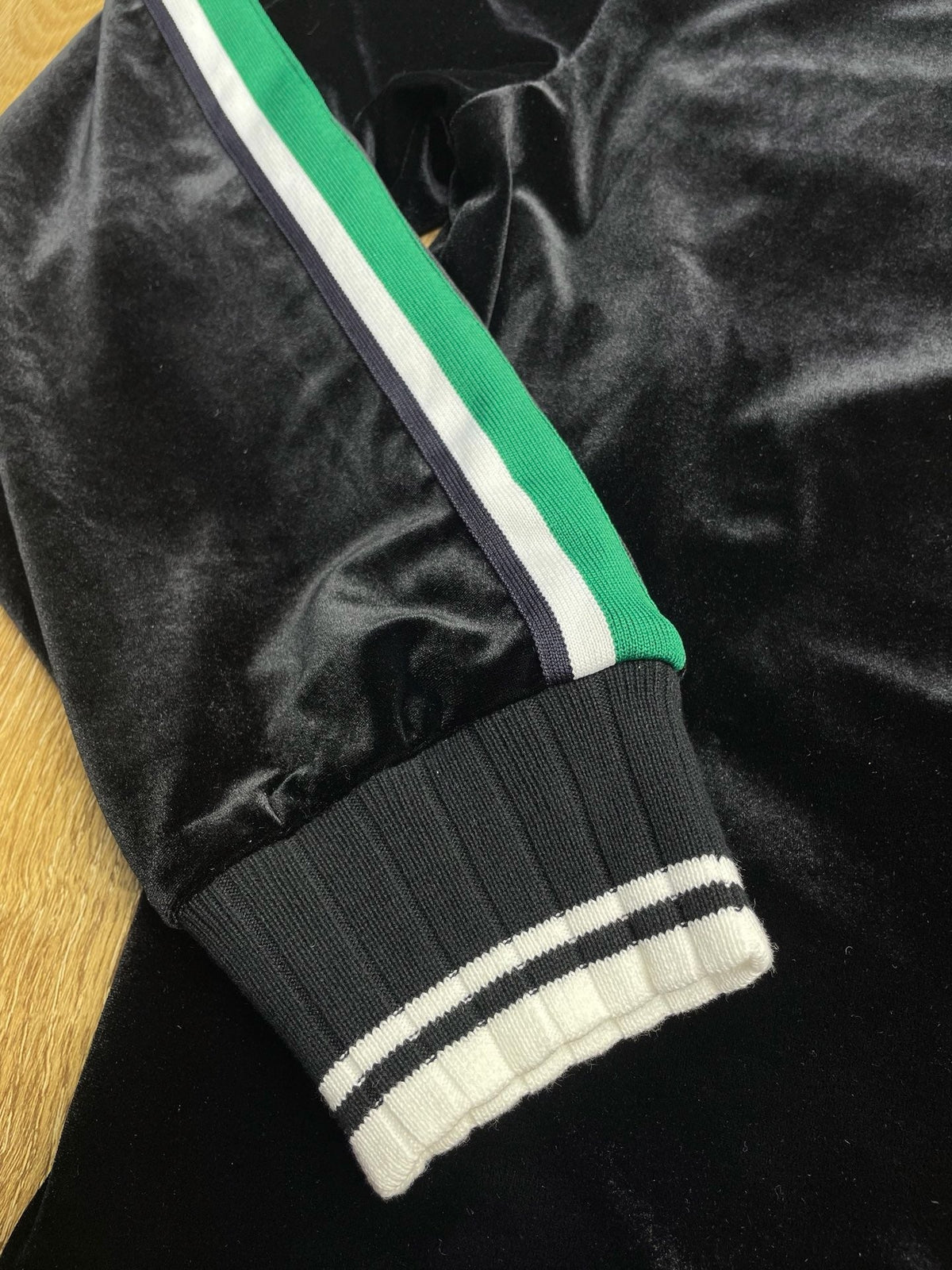 Navy Velvet Track Jacket - Men's