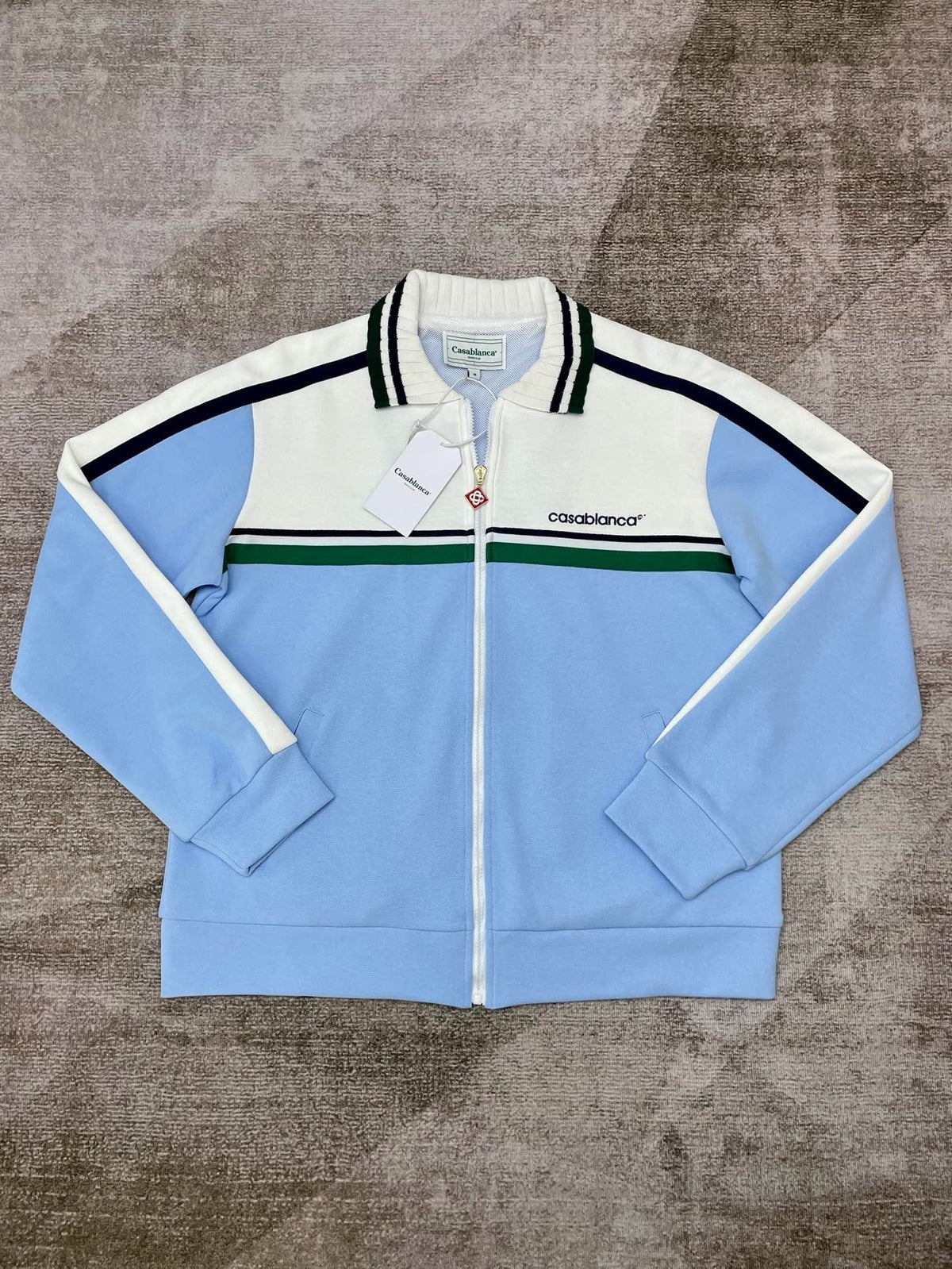 Light Blue Track Jacket - Men's