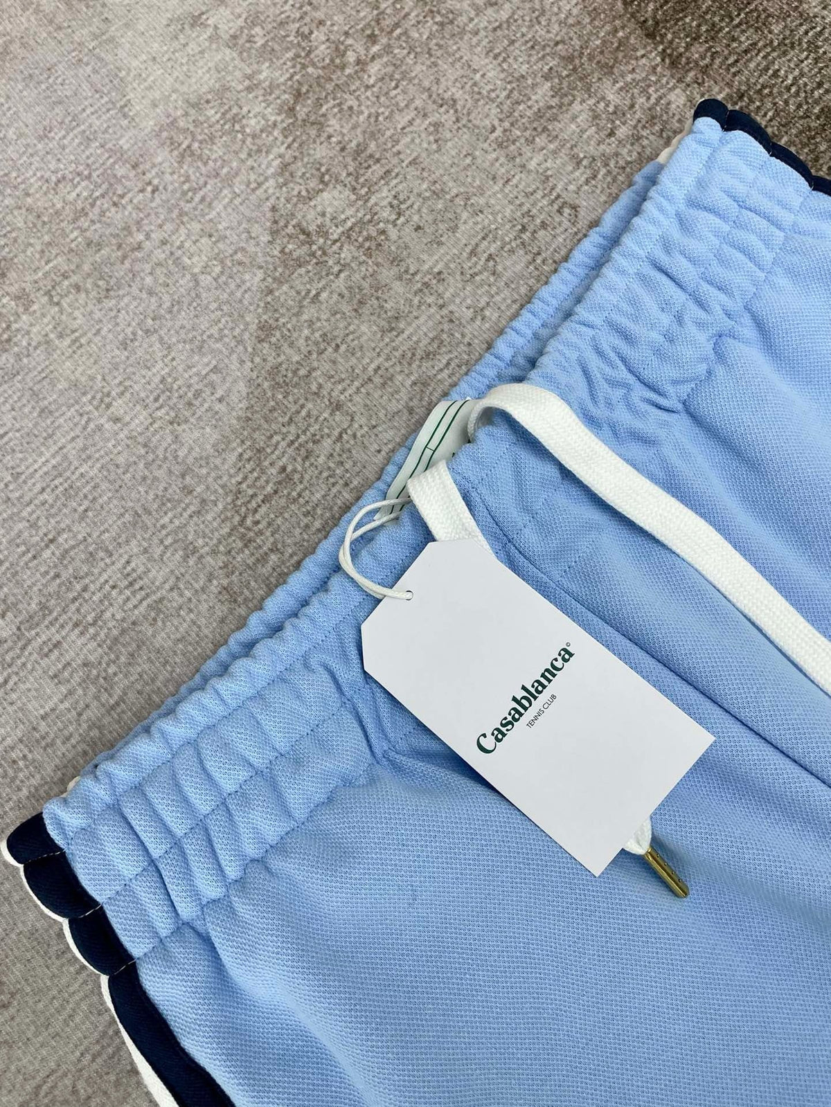 Blue Jersey Side Stripe Track - Men's
