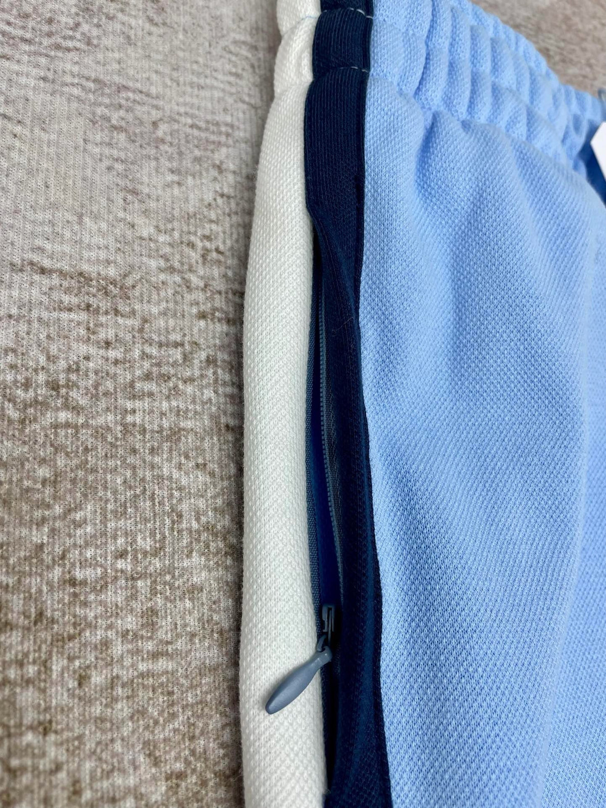 Blue Jersey Side Stripe Track - Men's