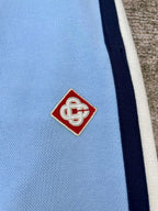 Blue Jersey Side Stripe Track - Men's