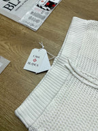 Yellow Striped Knit Shorts - Men's