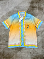 Sunset Gradient Silk Shirt - Men's
