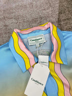 Sunset Gradient Silk Shirt - Men's