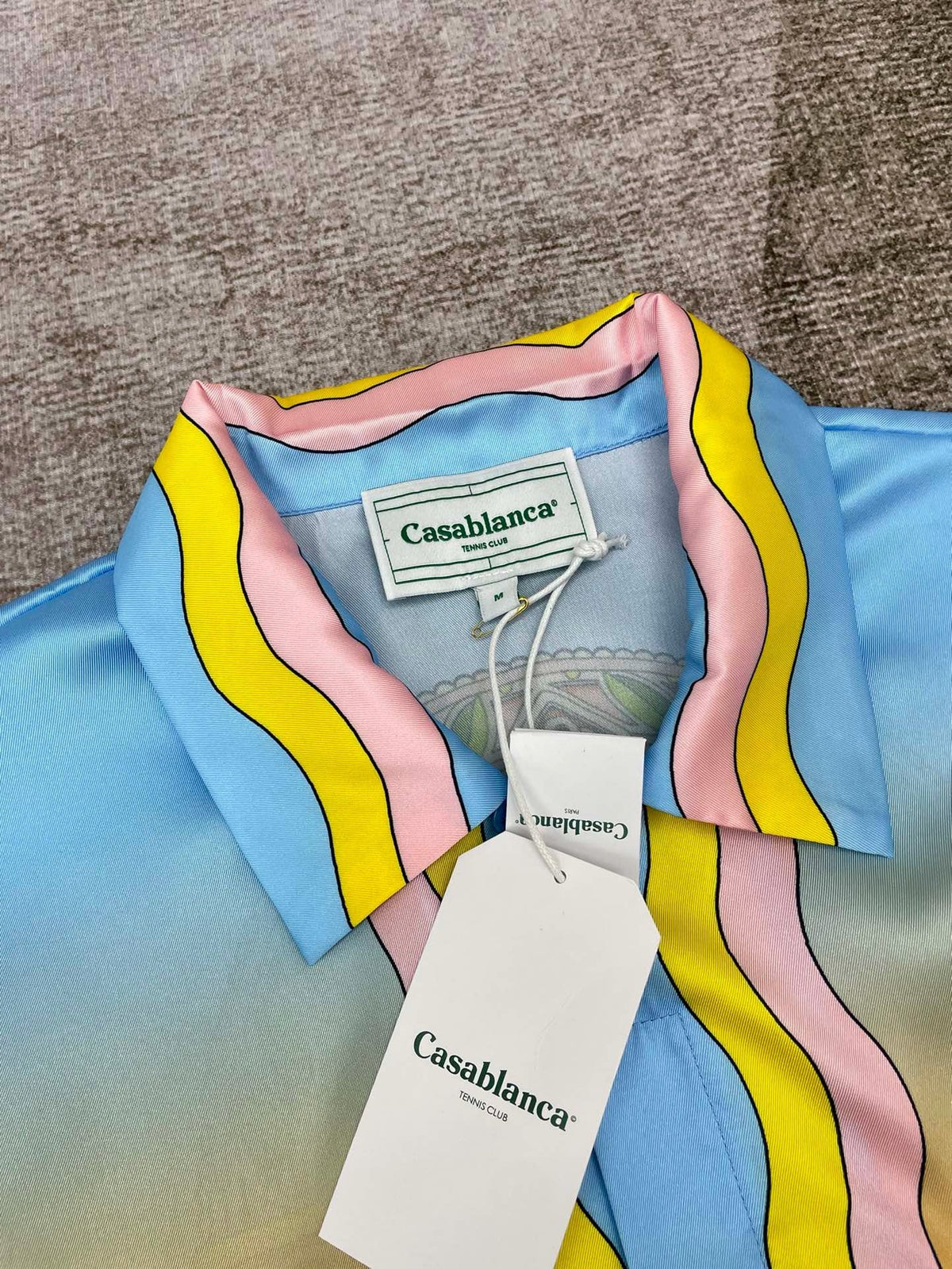 Sunset Gradient Silk Shirt - Men's