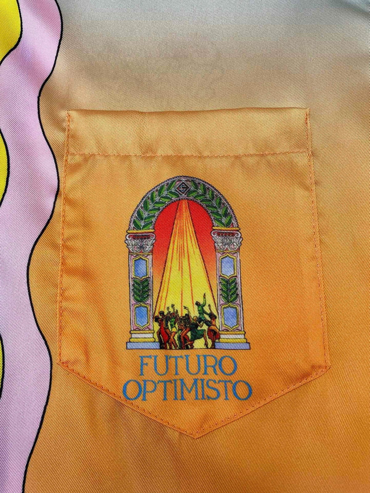 Sunset Gradient Silk Shirt - Men's