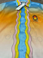 Sunset Gradient Silk Shirt - Men's