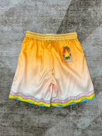 Sunset Gradient Silk Shorts - Men's