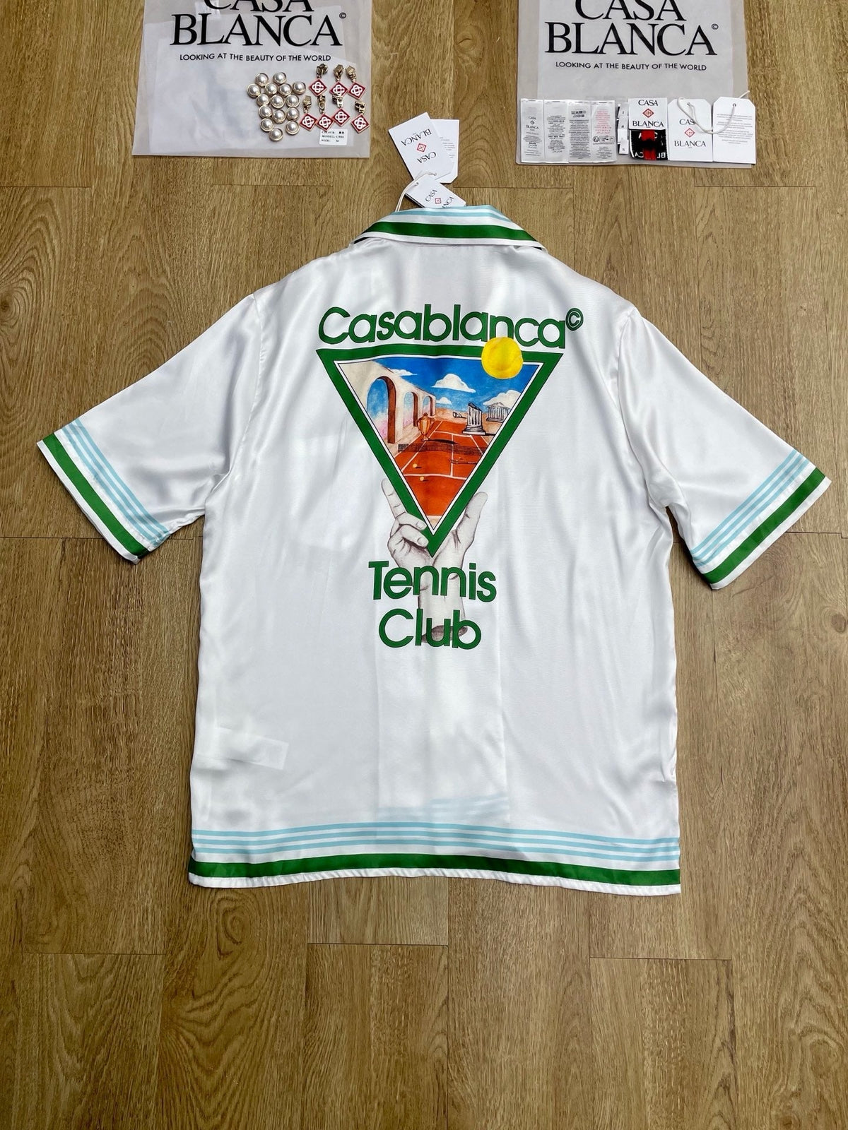 Green Trim Knit Shirt - Men's