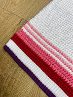 Red Striped Knit Shorts - Men's