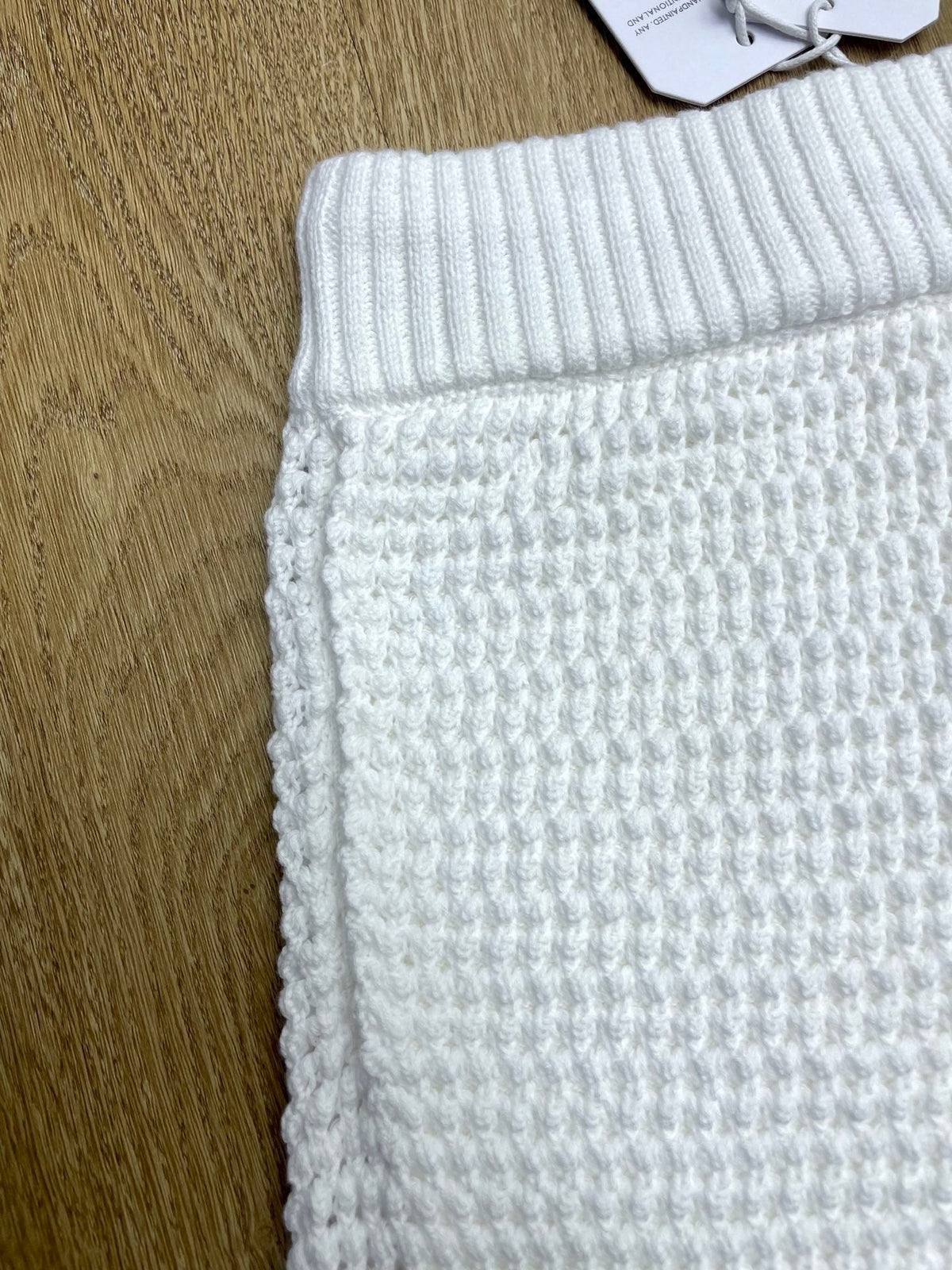 Red Striped Knit Shorts - Men's