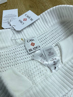 Red Striped Knit Shorts - Men's