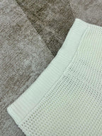 Grey Striped Knit Shorts - Men's