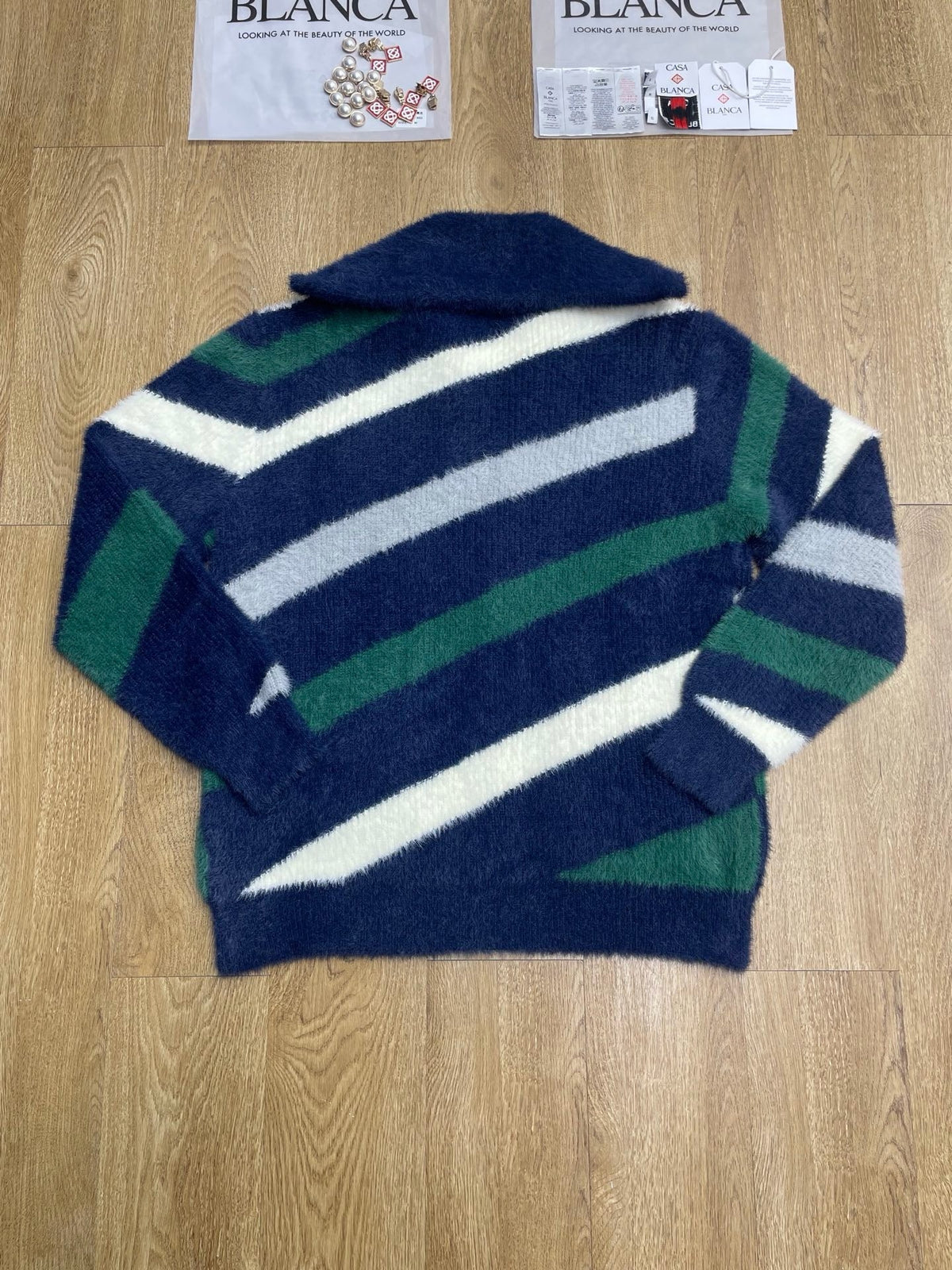 Chevron Knit Zip - Men's