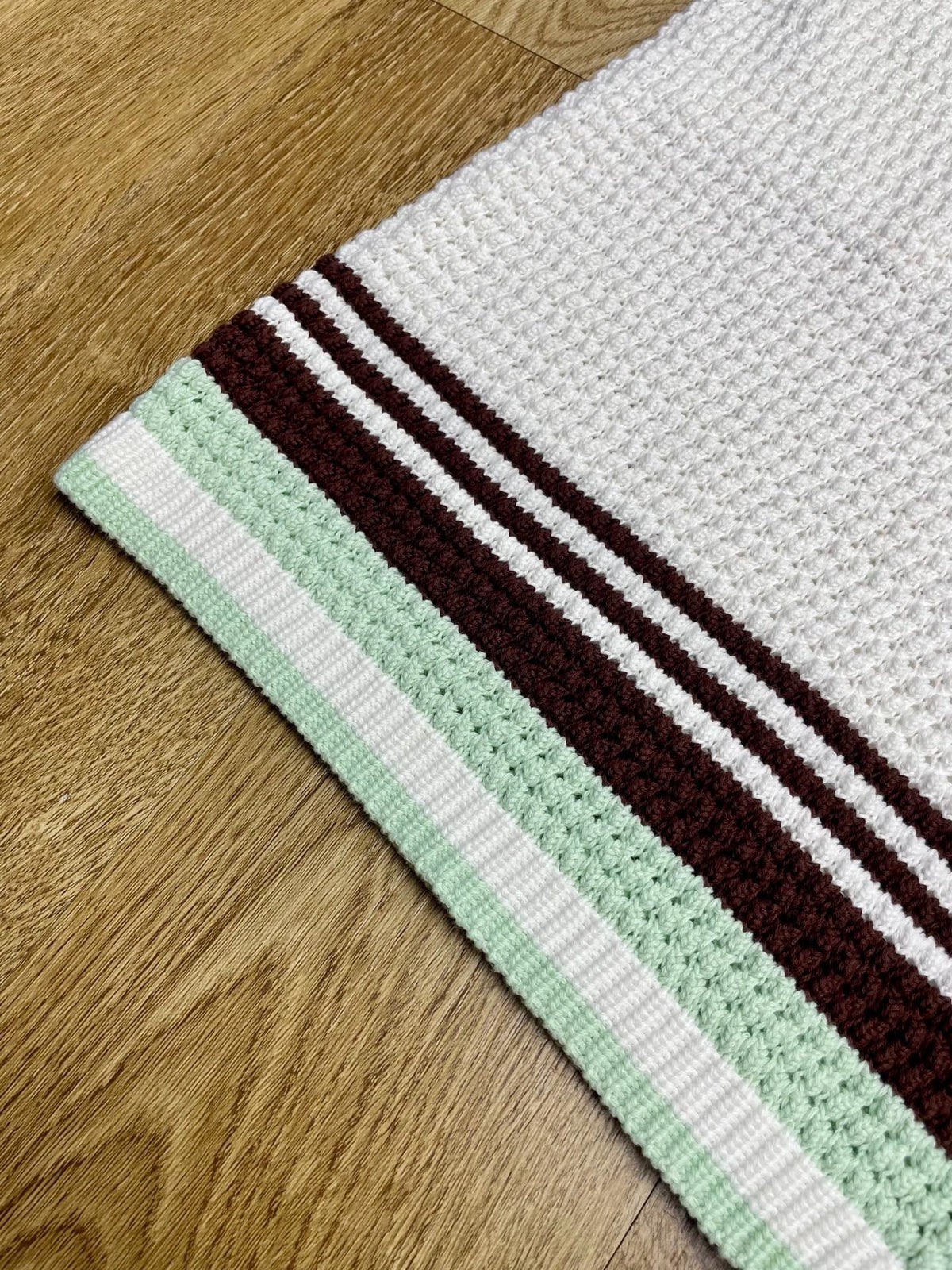 Green Striped Knit Shorts - Men's
