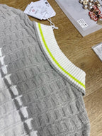 White Knit Panelled Long-Sleeve - Men's