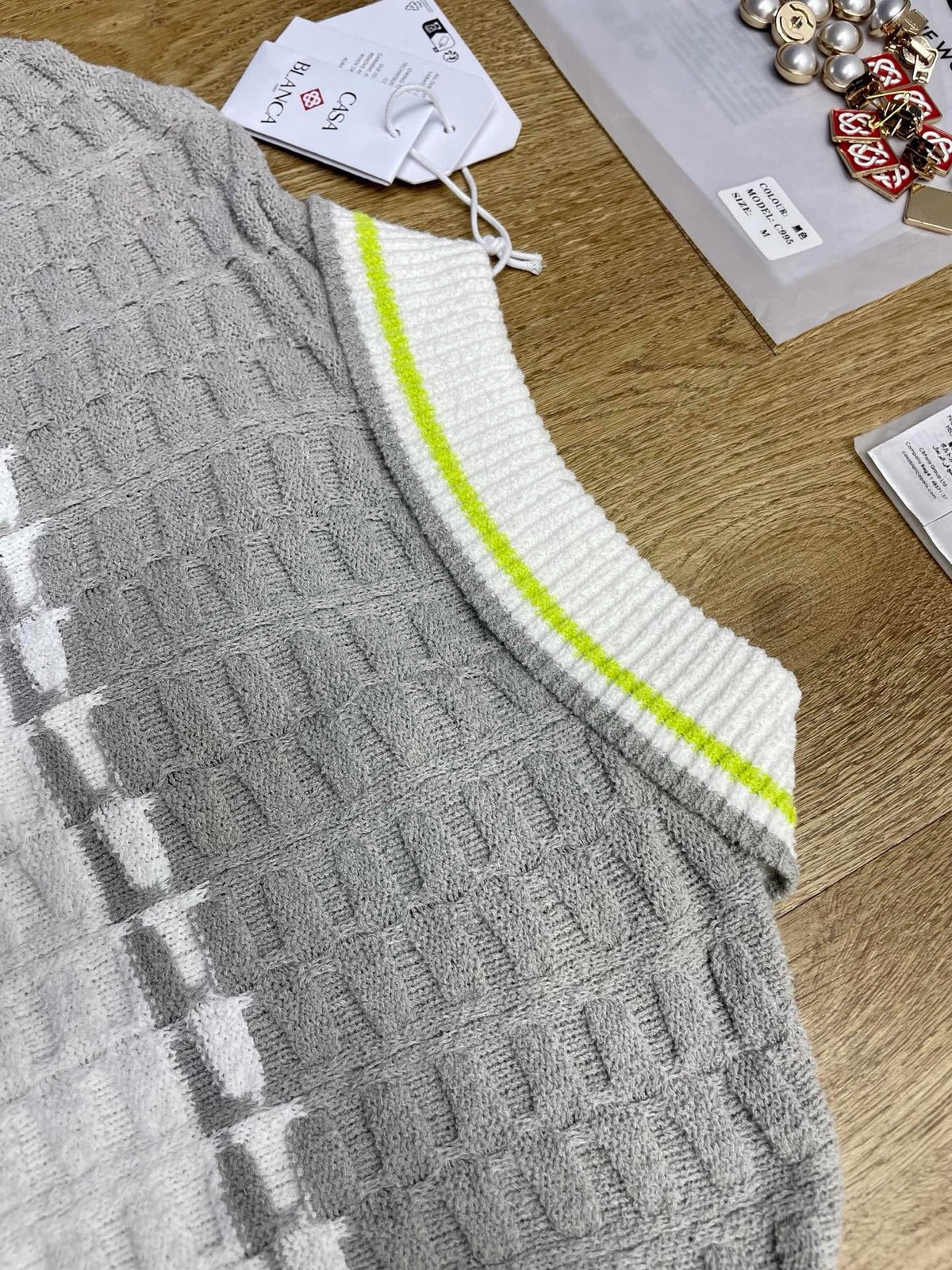 White Knit Panelled Long-Sleeve - Men's