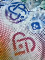 Rainbow Monogram Silk Shirt - Men's