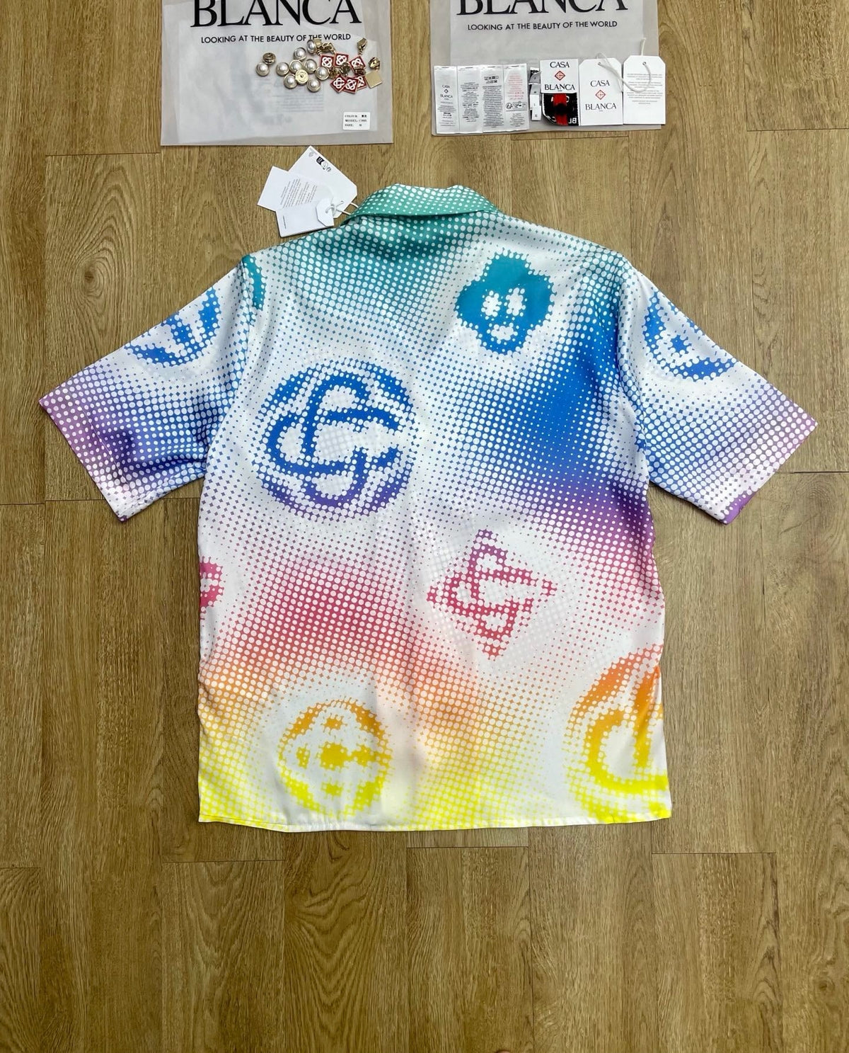 Monogram Gradient Silk Shirt - Men's
