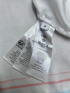 White Cotton Contrast Trim Short-Sleeve - Men's