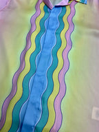 Pastel Gradient Silk Shirt - Men's