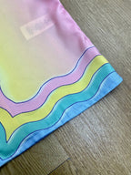 Pastel Gradient Silk Shirt - Men's