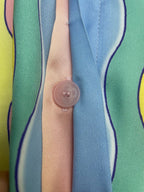 Pastel Gradient Silk Shirt - Men's