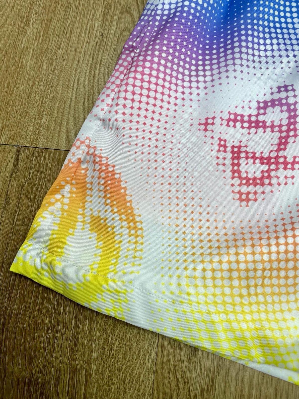 Pastel Monogram Print Silk Shorts - Men's