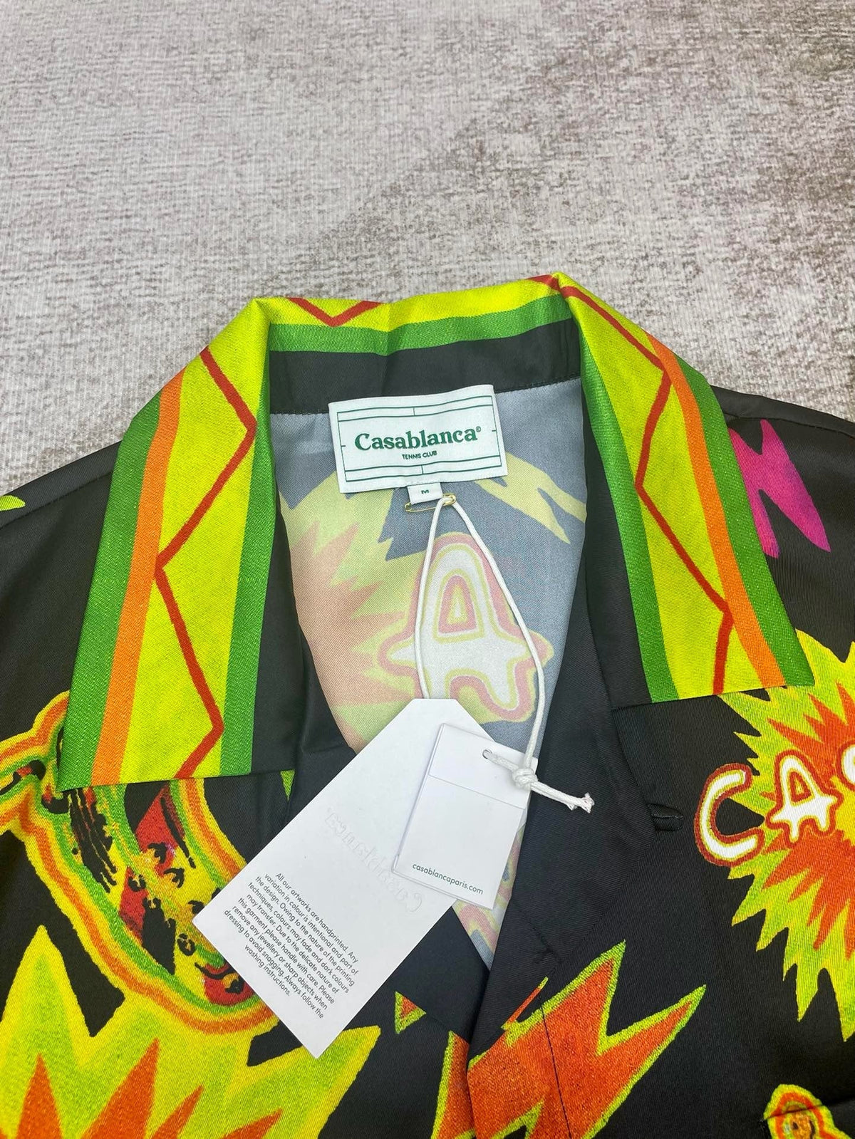 Sunflower Print Silk Shirt - Men's