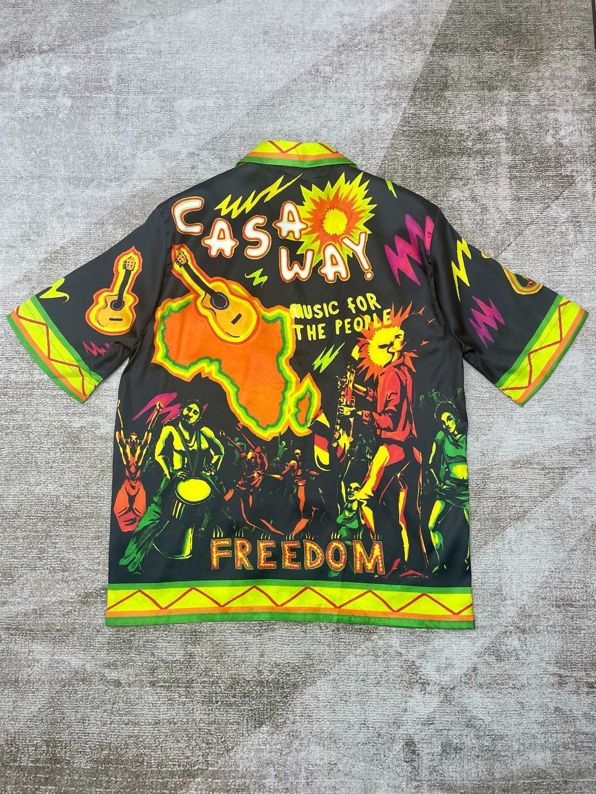 Sunflower Print Silk Shirt - Men's