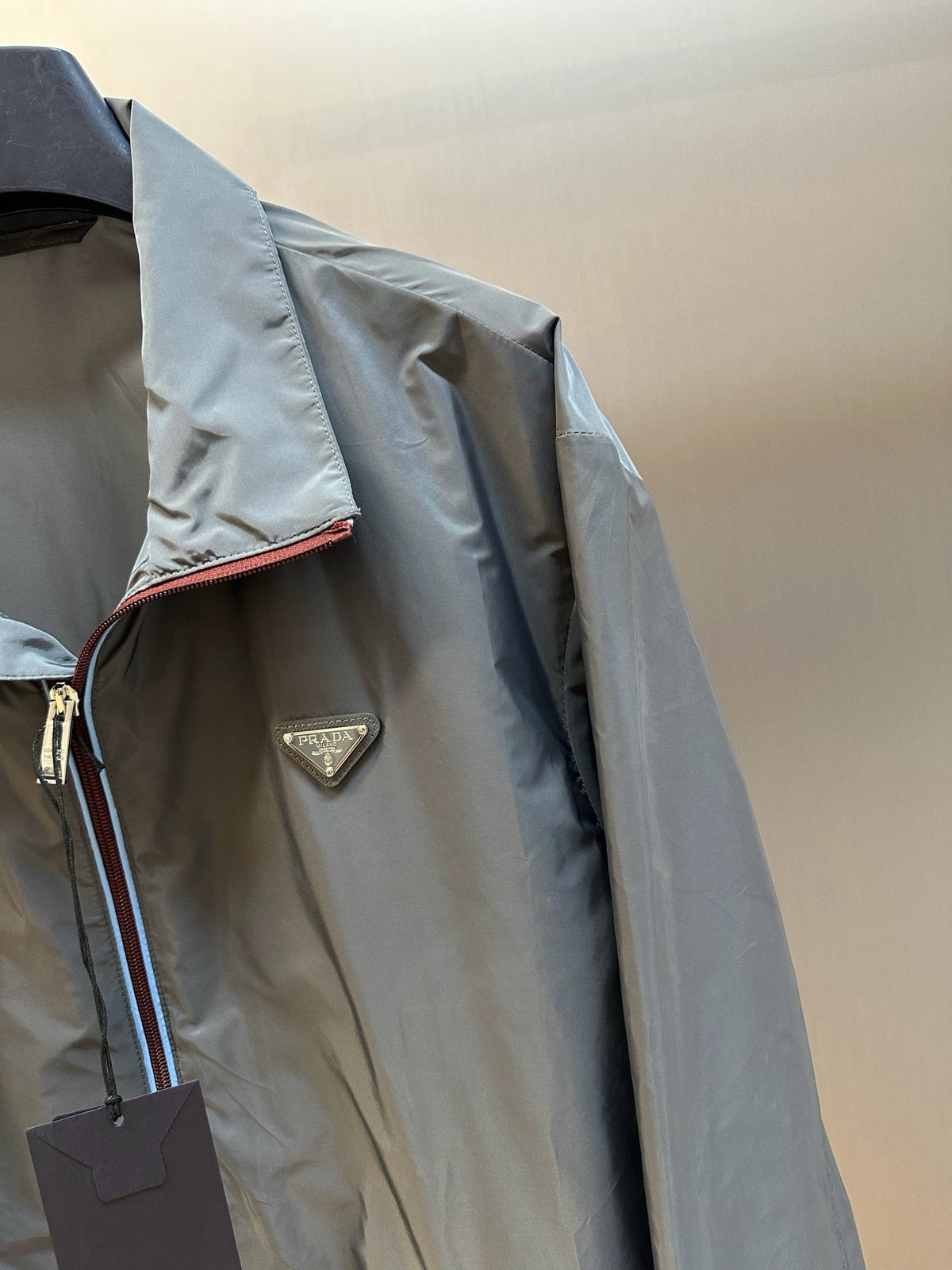 Grey Nylon Technical Blouson - Men's