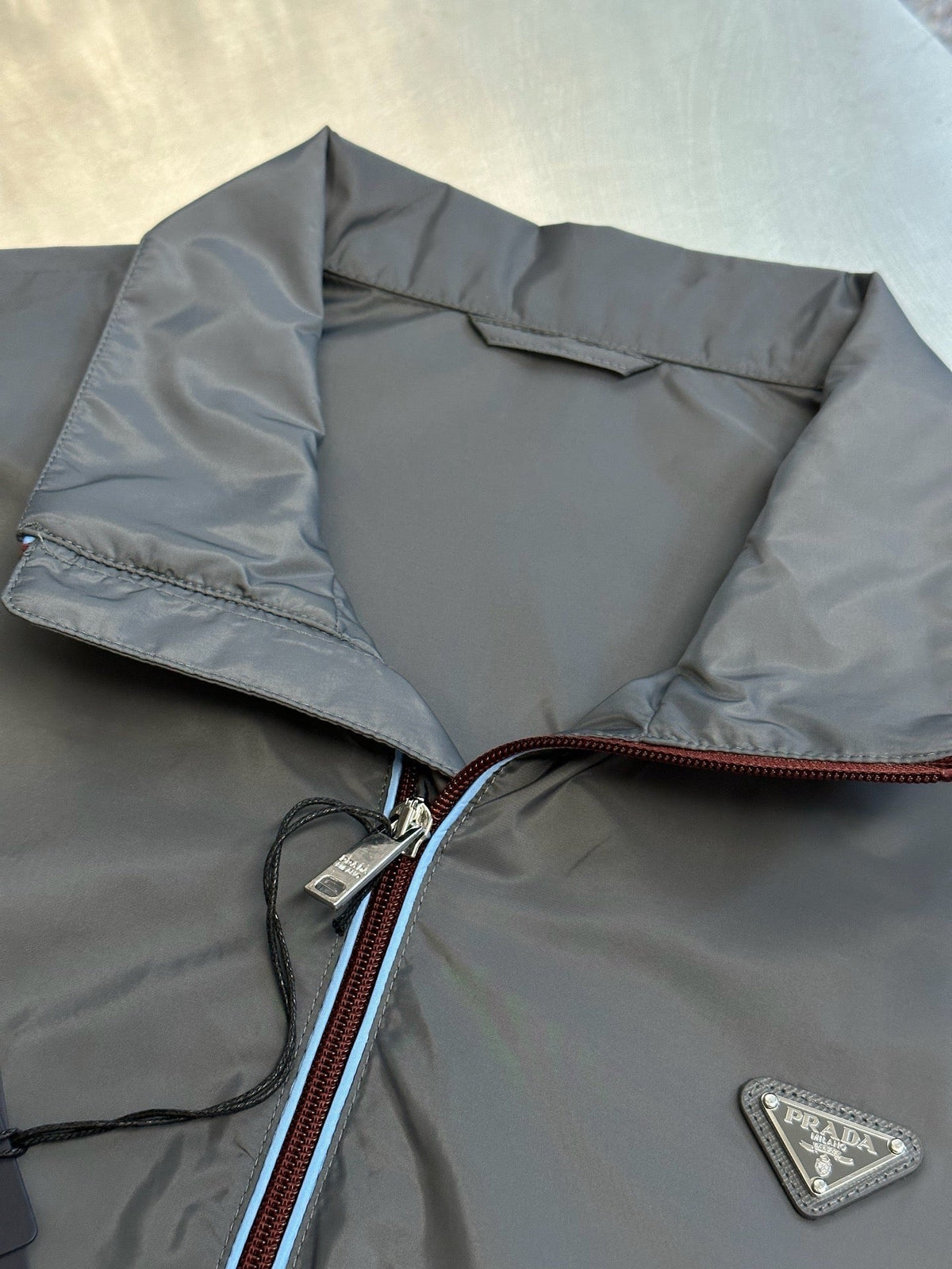 Grey Nylon Technical Blouson - Men's